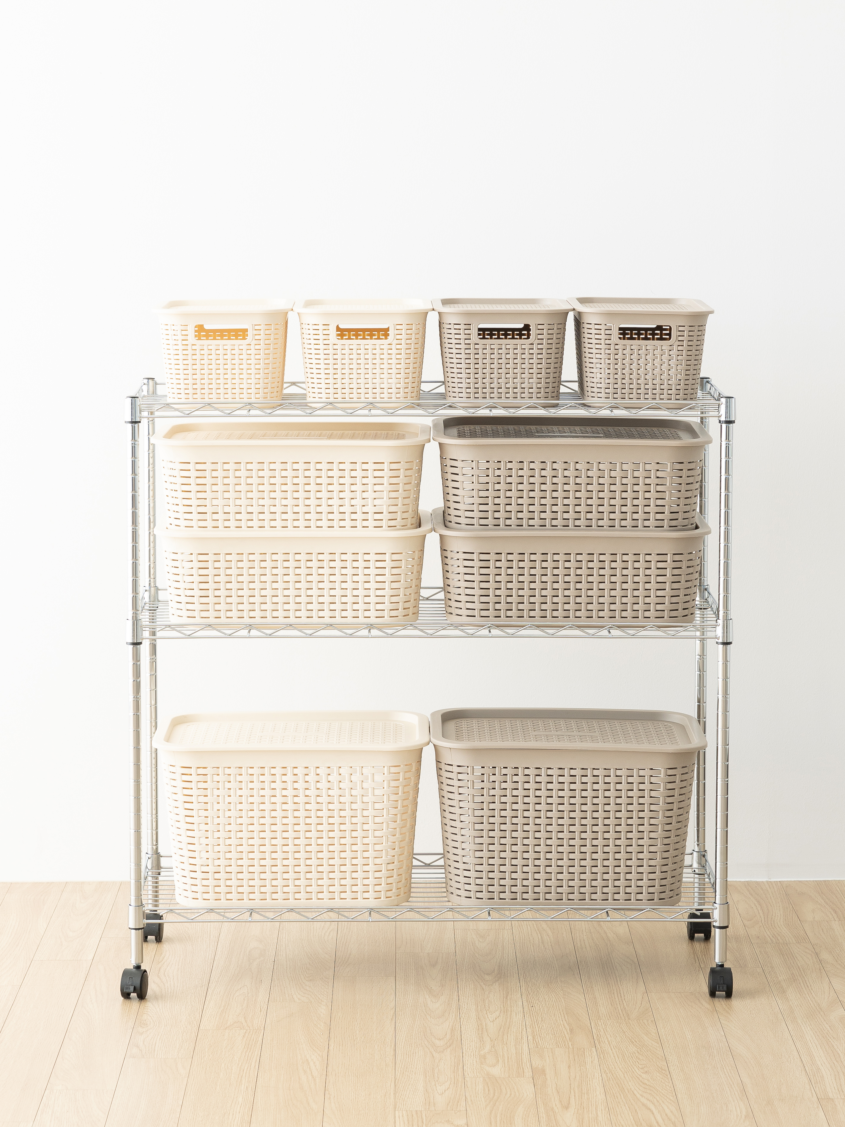 할메이드 주방 베란다 메탈 다용도 수납 정리 앵글 조립식 무볼트 철제선반 900 3단