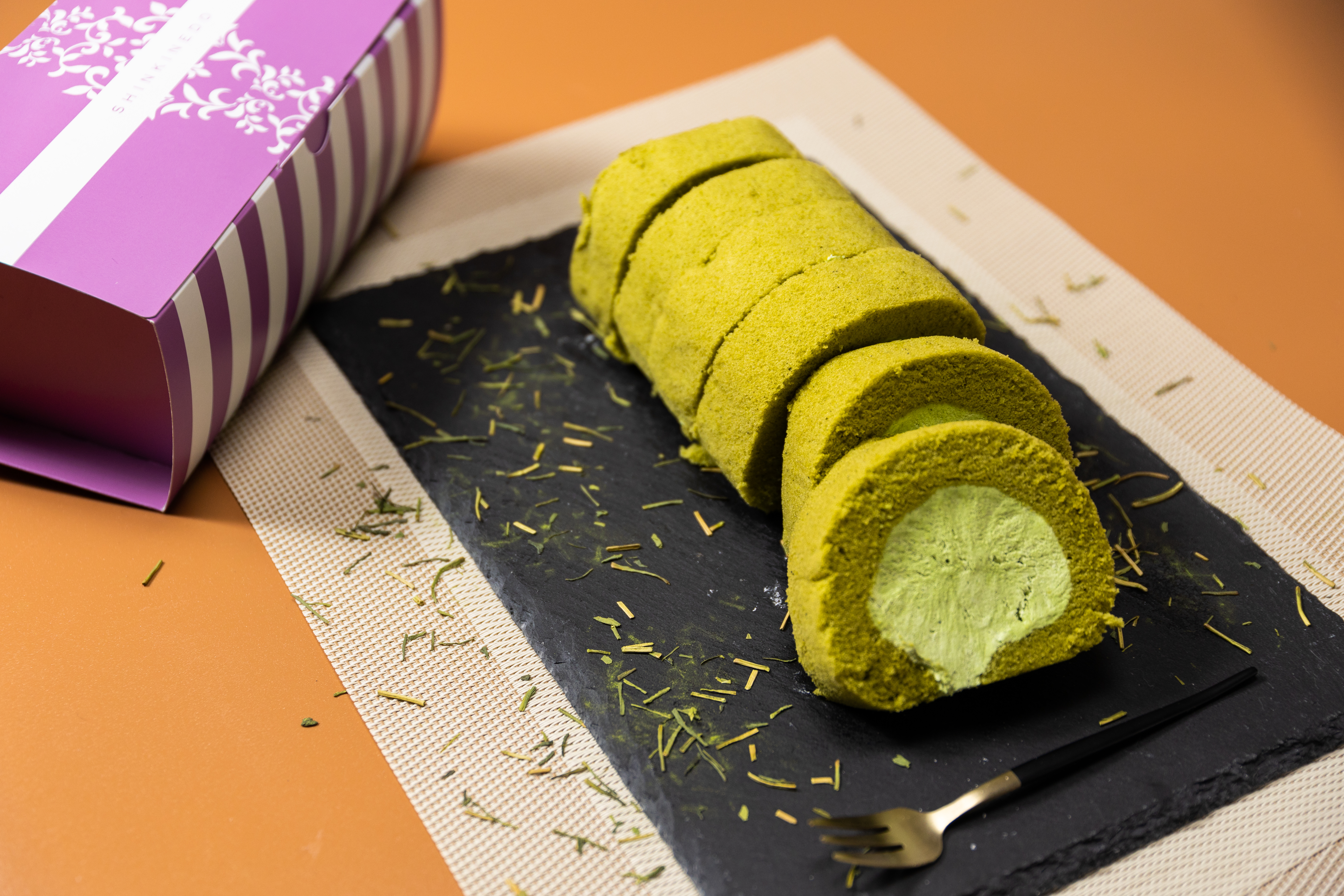 [신키네도] 일본 음식 디저트 생크림 가득 말차 롤케이크 350g 이미지 7