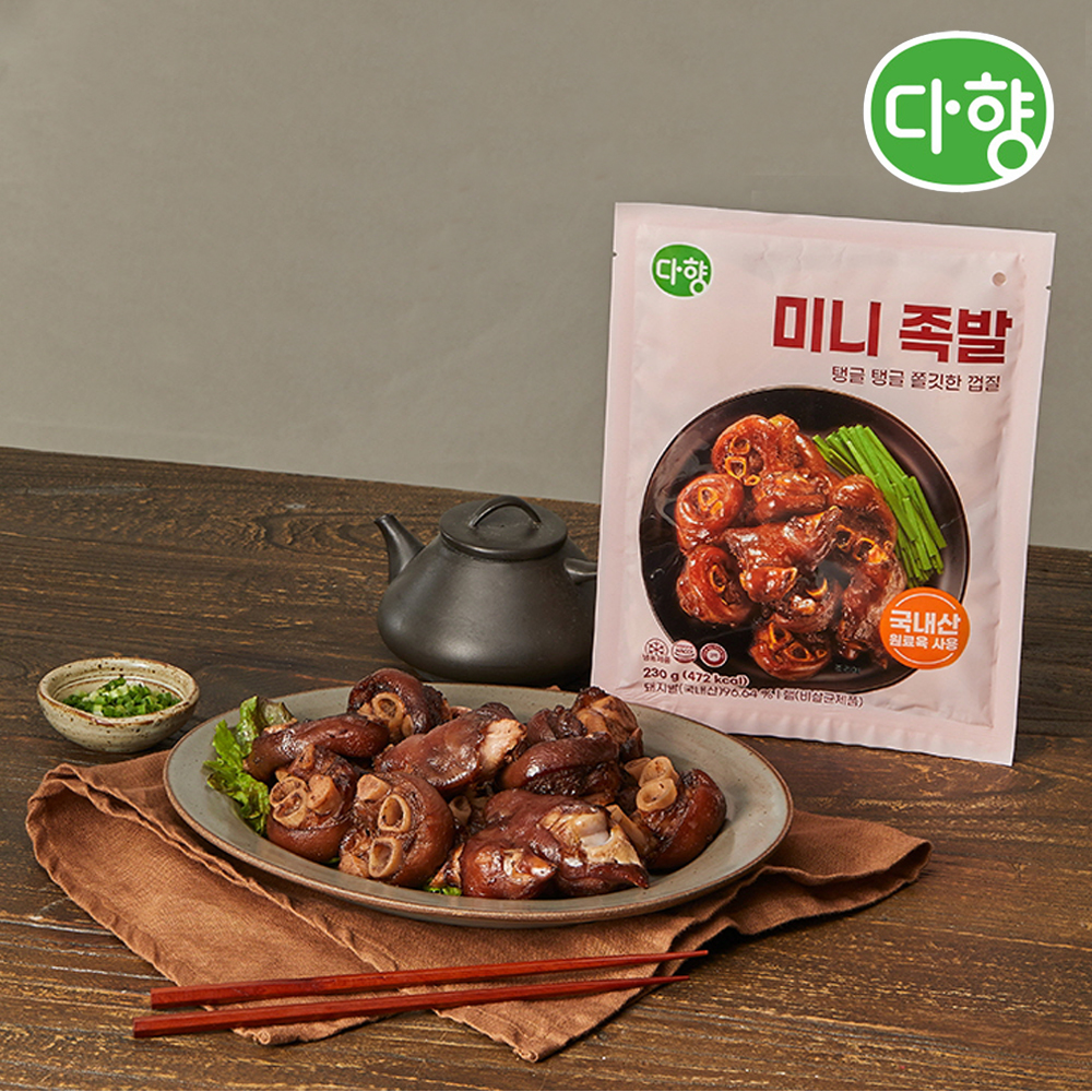 다향 미니족발 국내산 한돈 돼지 족발 4팩 - 상품 이미지