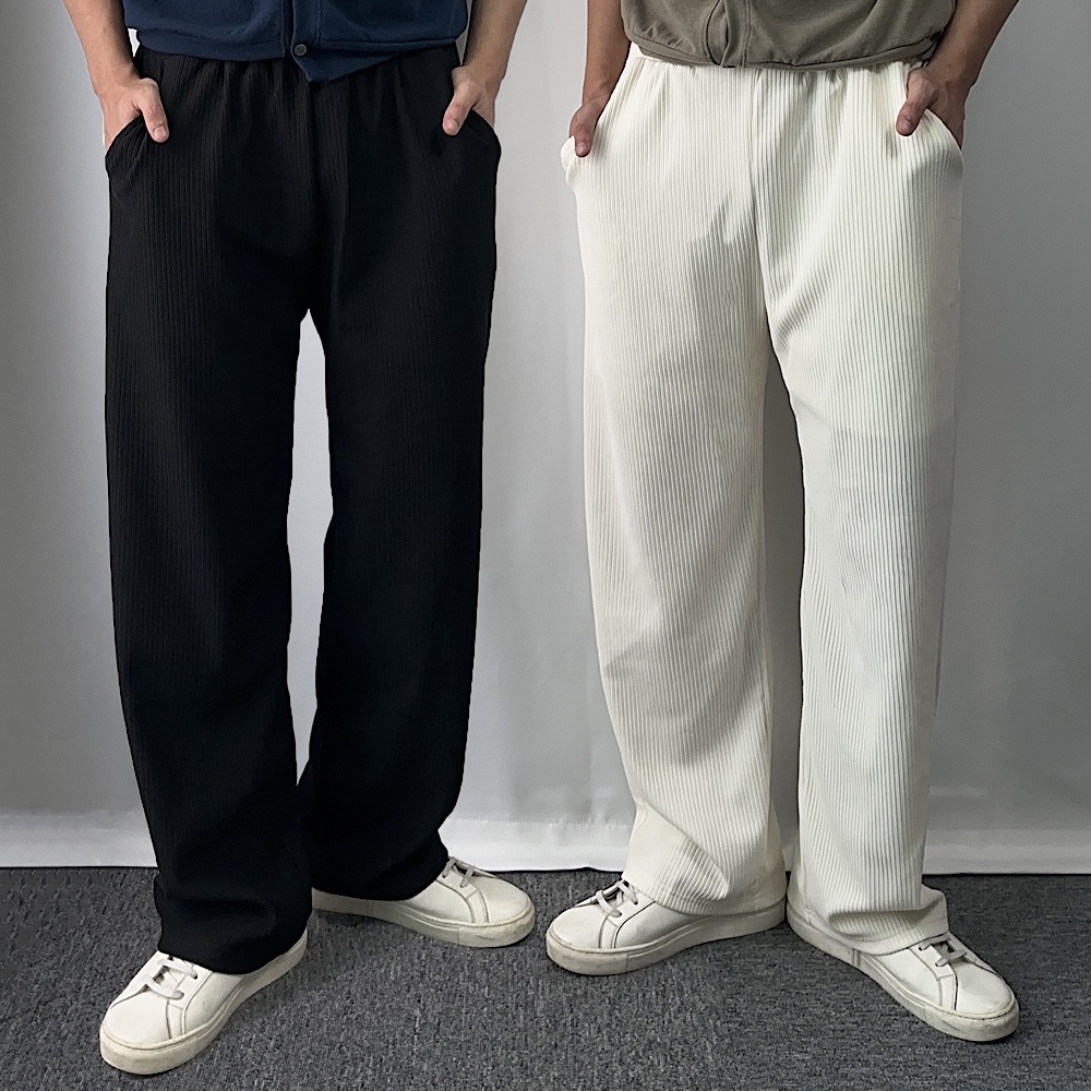 남자플리츠팬츠 남자주름바지 구김없는바지 - 상품 이미지