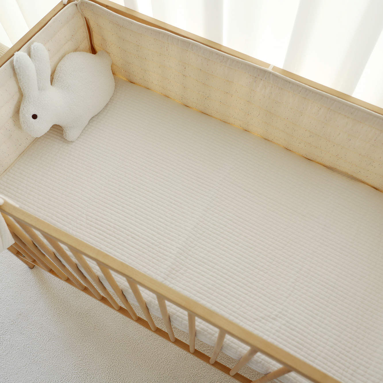 올포홈 백고미 아이보리패드 벨라 100수 인견 신생아 아기 유아 침대 누빔패드 쿨매트