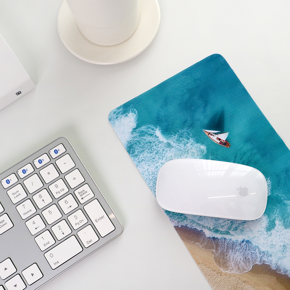 에카엑스 3in1 마우스패드 휴대용 극세사 키보드 덮개 액정 클리너