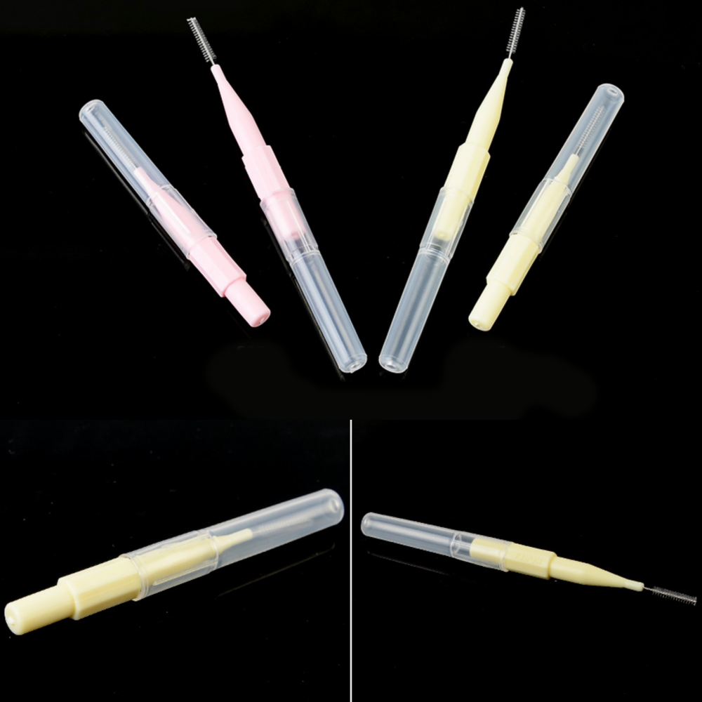 잇몸관리휴대용구강관리용품 개별포장치아사이치간칫솔 교정치아임플란트치실 0.4mm 0.7mm 20개 - 상품 이미지