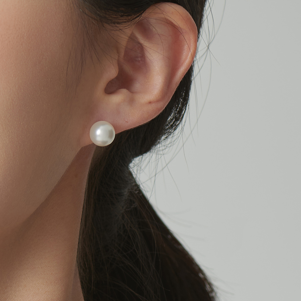 14K 스와르보스키 진주 귀걸이 6MM 8MM 10MM - 상품 이미지
