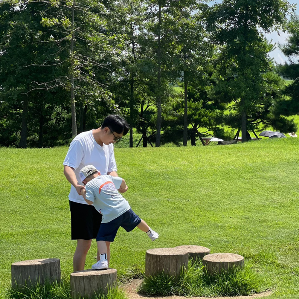 키즈 한국의 산 그래픽 쿨링 티셔츠 상의 유아 아동 주니어 남아 여아 반소매 반팔티 이미지 7