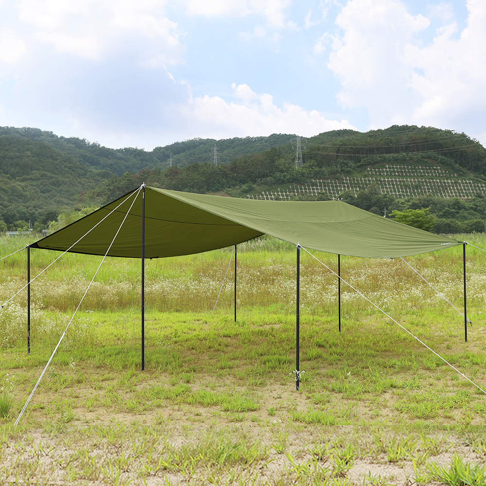 카르닉 타프 국산 초대형 정사각 그늘막 치즈 렉타 감성 캠핑 M