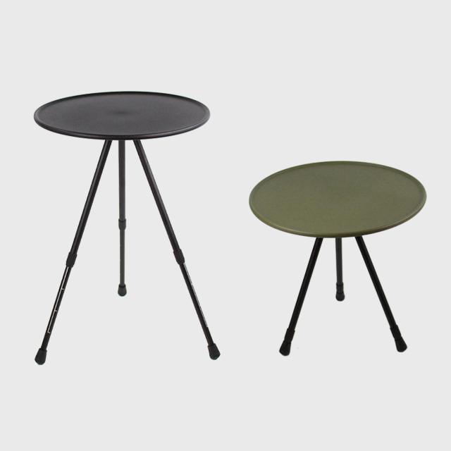 KOOLMAN 쿨맨 원형 사이드 경량 캠핑 테이블 블랙