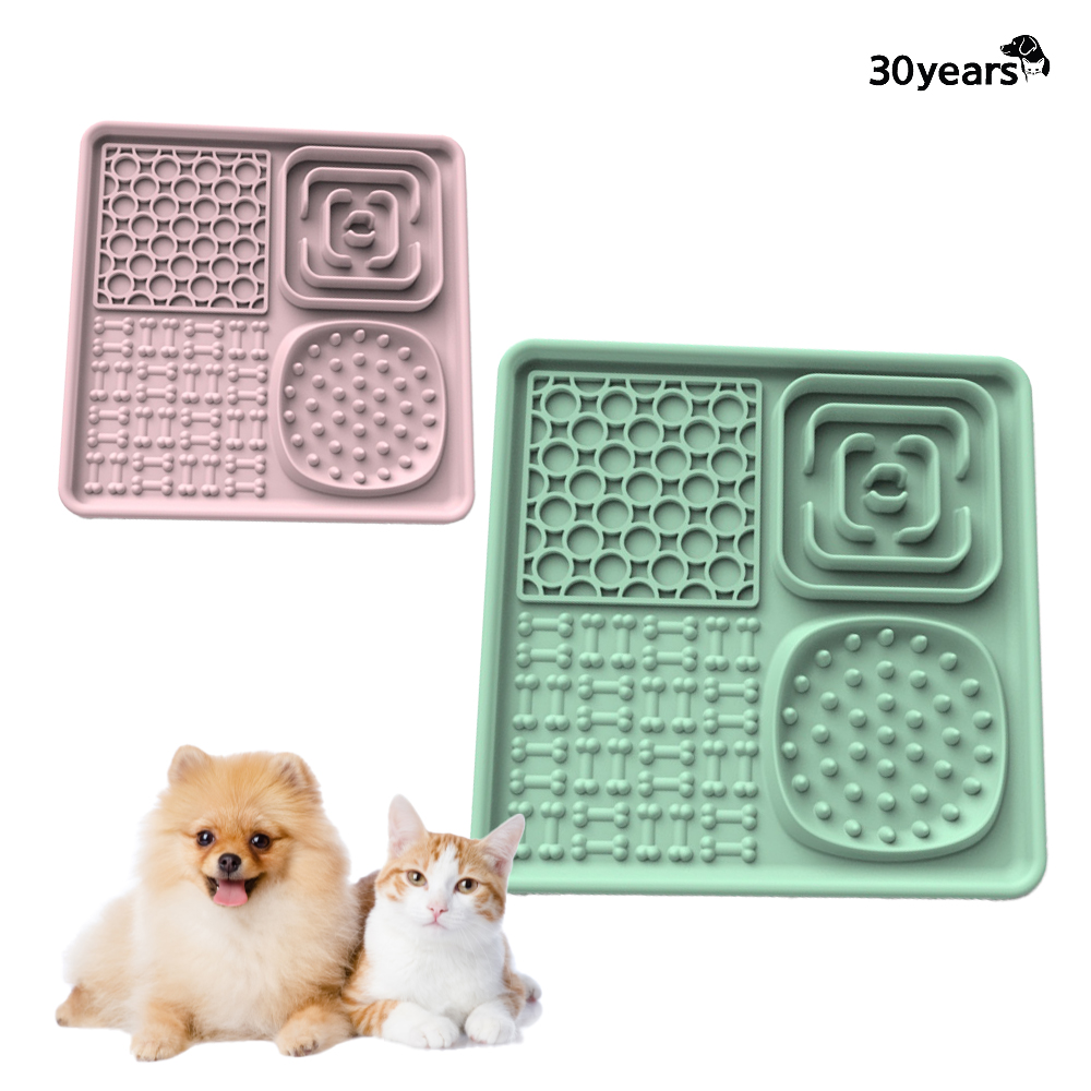 강아지 고양이 슬로우 식기 급체방지 4bay 밥그릇