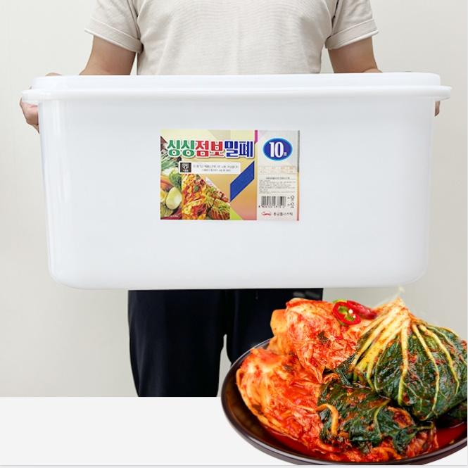 대형밀폐용기 업소용김치통 김장김치통 대용량 김치통 25리터 - 상품 이미지