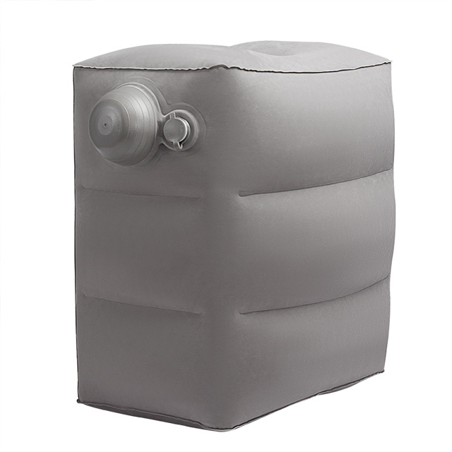 에어펌프식 기내용 발받침 그레이 자동차용 발받침