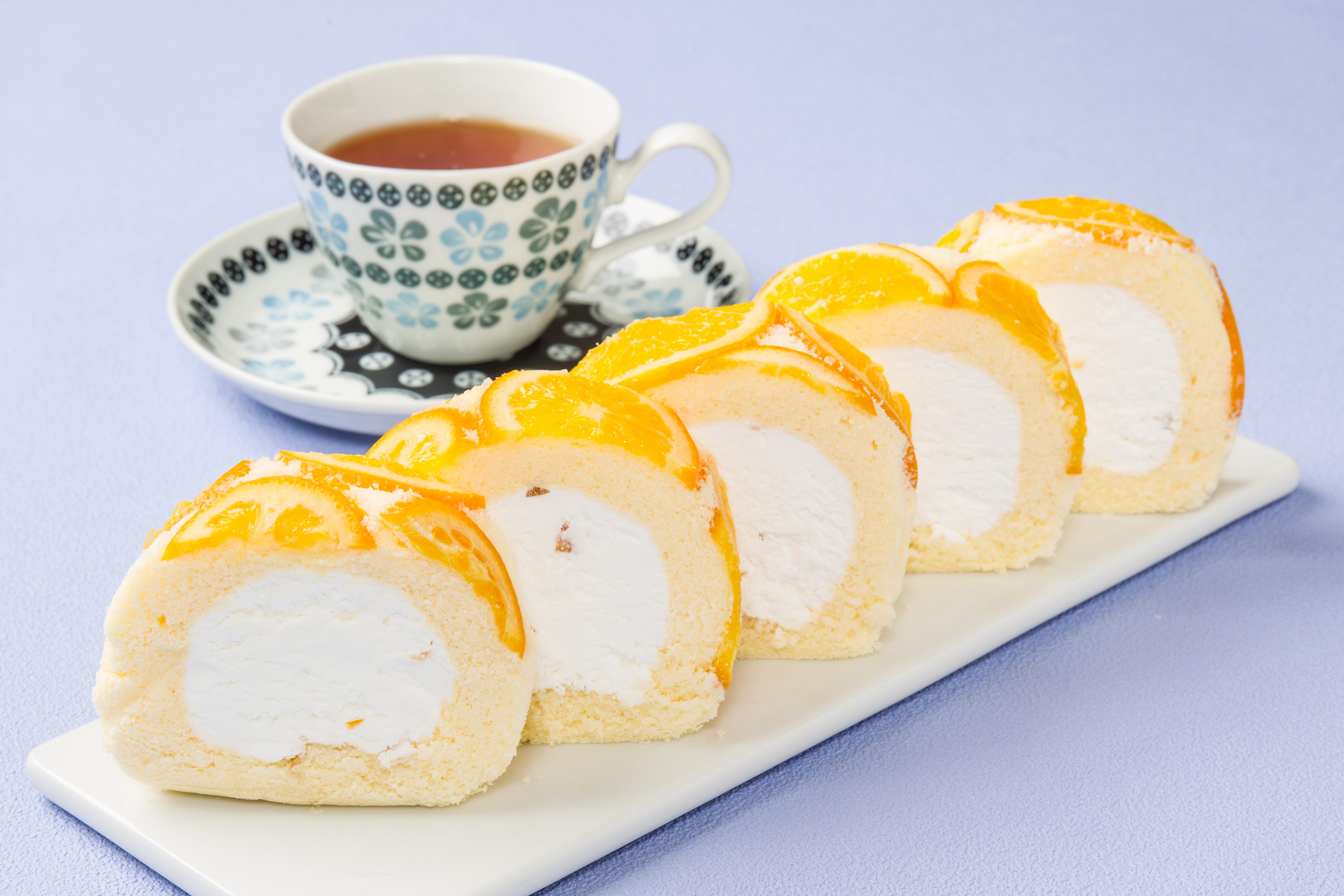 [선물베스트] 오렌지 생크림 롤 케이크 350g / 일본 수제 프리미엄 디저트 이미지 8