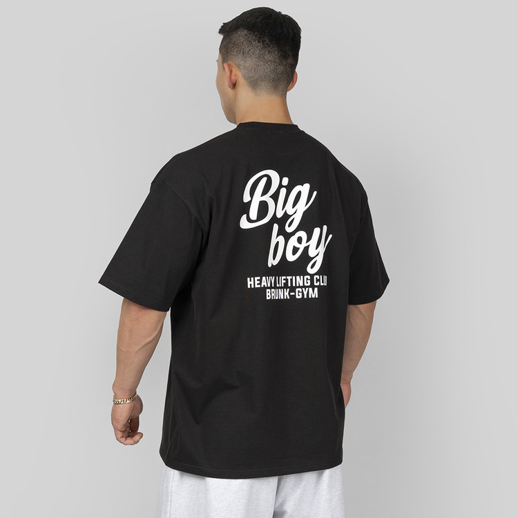 브렁크 BIG BOY 오버핏 티셔츠 짐웨어 BRUNK 블랙 이미지 1
