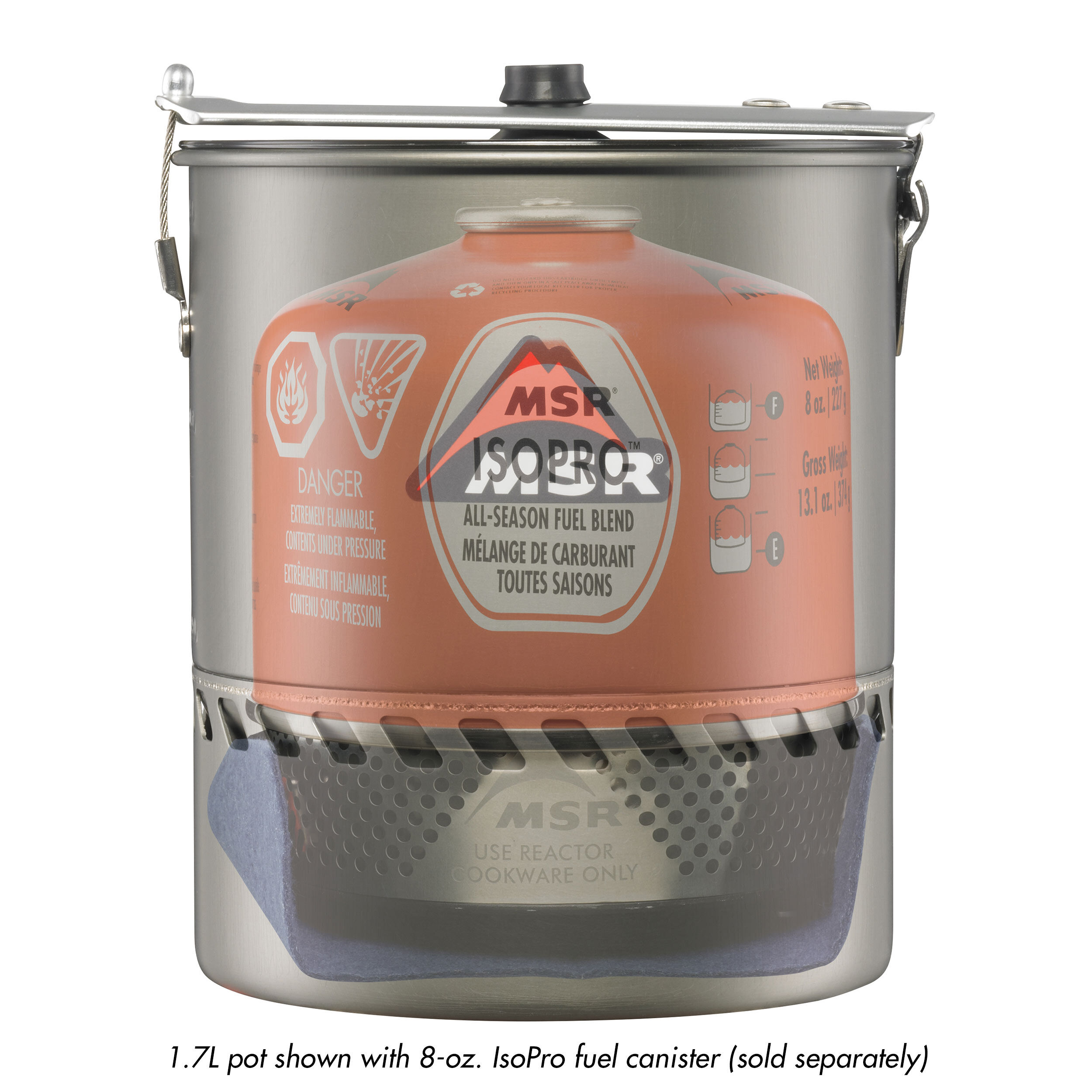 MSR 리액터 스토브 1.7L V2 스토브 세트 백패킹 버너 파우치 포함 - 상세 이미지 4