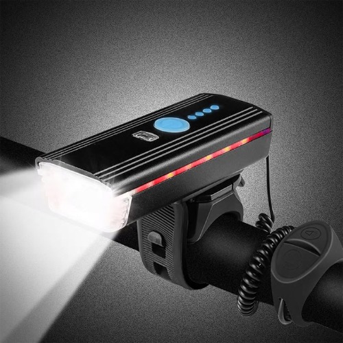 [한국자전거총판] Hidle HJ-062 충전 라이트+전자벨(변환기)