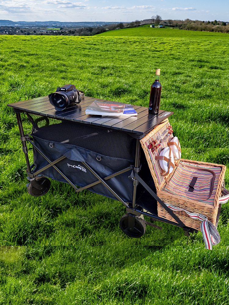 캠프365 캠핑웨건 카트 수레 구루마 손수레 짐수레 폴딩카트 캠핑수레 2단웨건 접이식 왜건