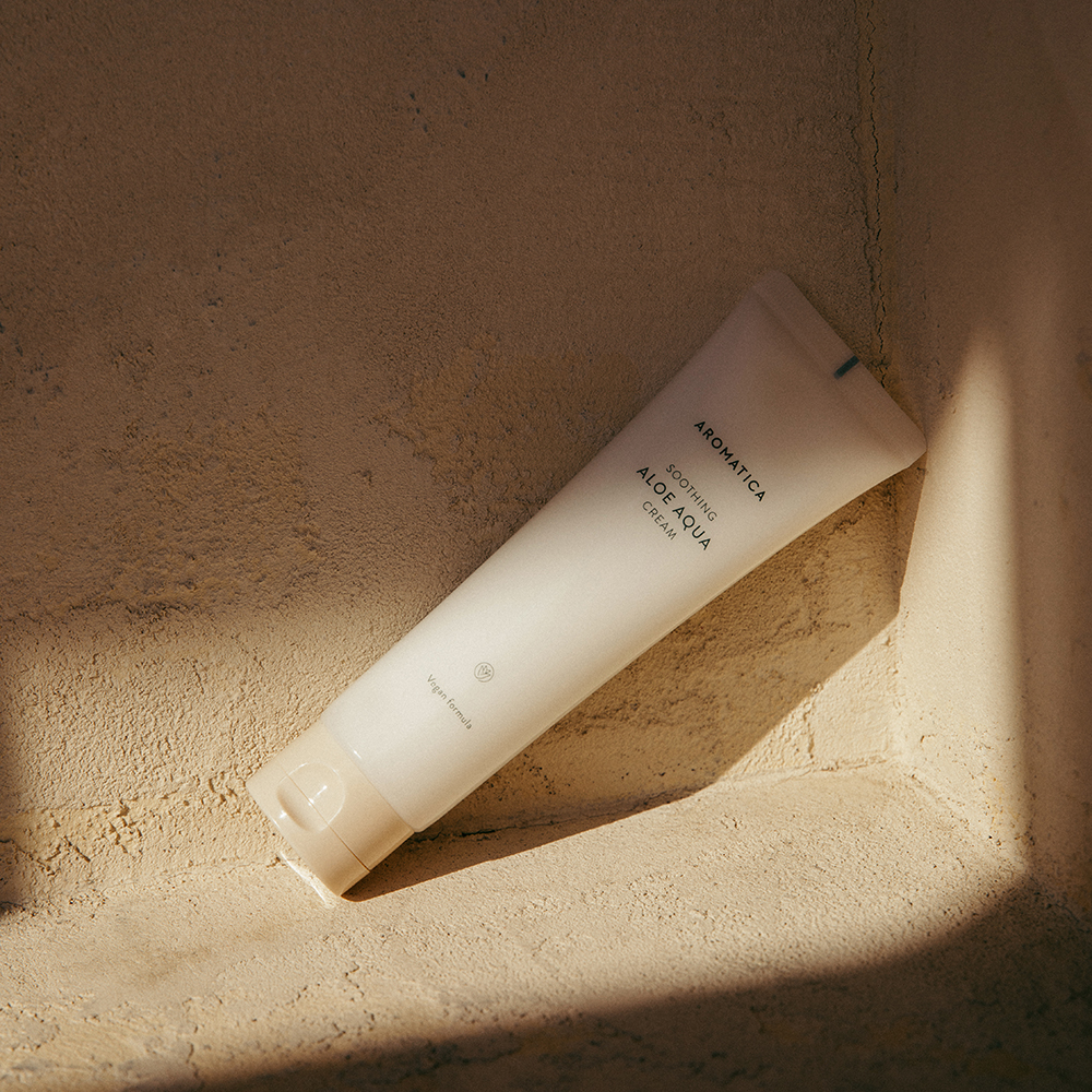아로마티카 수딩 알로에 아쿠아 크림 150ML 피부 진정 보습 무색소 수분크림