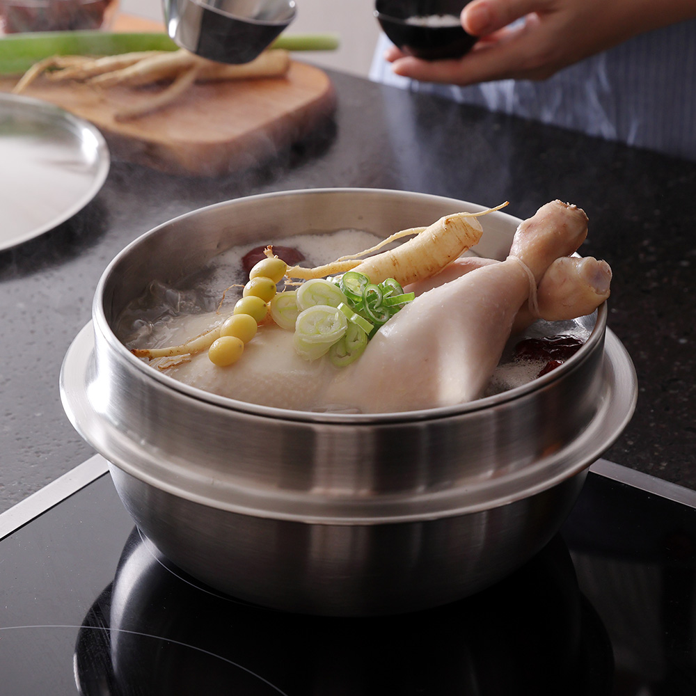 쿡에버 누보 통3중 인덕션 뚝배기 12cm / 스텐 냄비 솥밥 계란찜 이미지 4