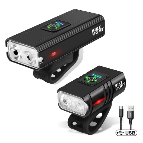 [한국자전거총판] LM-0305 T6 2 LED(듀얼 램프) 바이크 라이트(대/ 중)