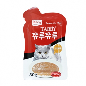 테비토퍼 쮸루쮸루 고양이 파우치 간식 오리지날, 30g, 1개 - 메인 이미지