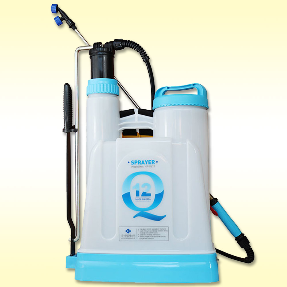 한일에스피 큐 배부식 인력 수동분무기 HP-0611 큐 12 12L 원예 하우스 농약