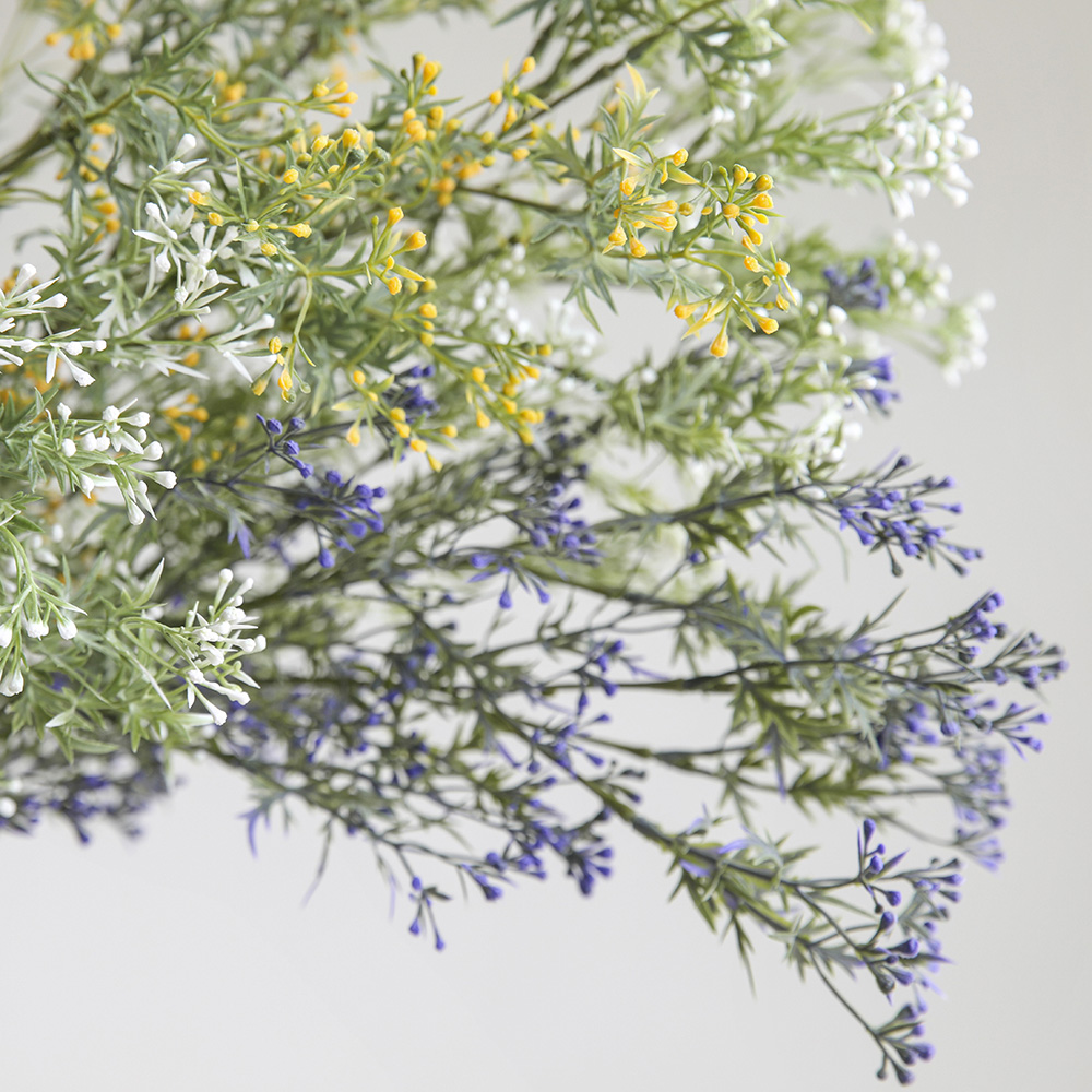 컬러 씨드 생화같은 스프레이 부쉬 조화 이미지 3