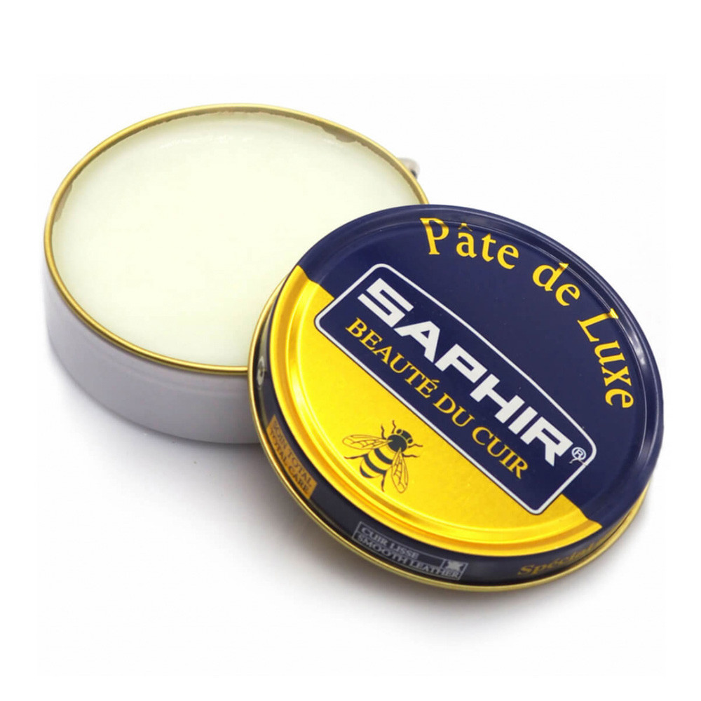 사피르 원목 슈케어 박스 세트 / 가죽 구두 관리 키트(구두약 로션 클리너 브러시 융)