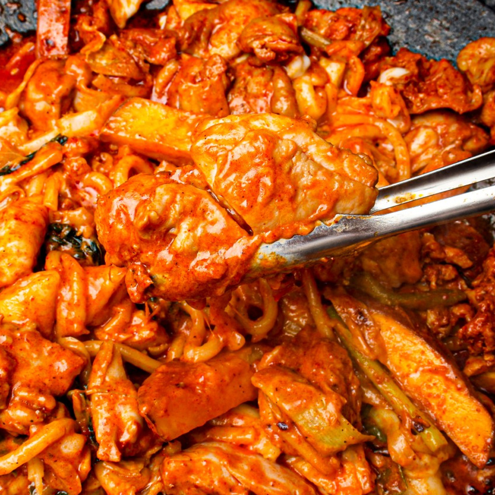 강원도 춘천 양념 닭갈비 1kg (3-4인분) 캠핑음식 국내산 냉장육 - 상세 이미지 3