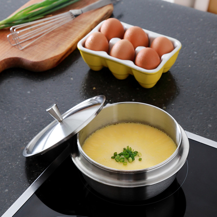 쿡에버 누보 통3중 인덕션 뚝배기 12cm / 스텐 냄비 솥밥 계란찜 사진 3