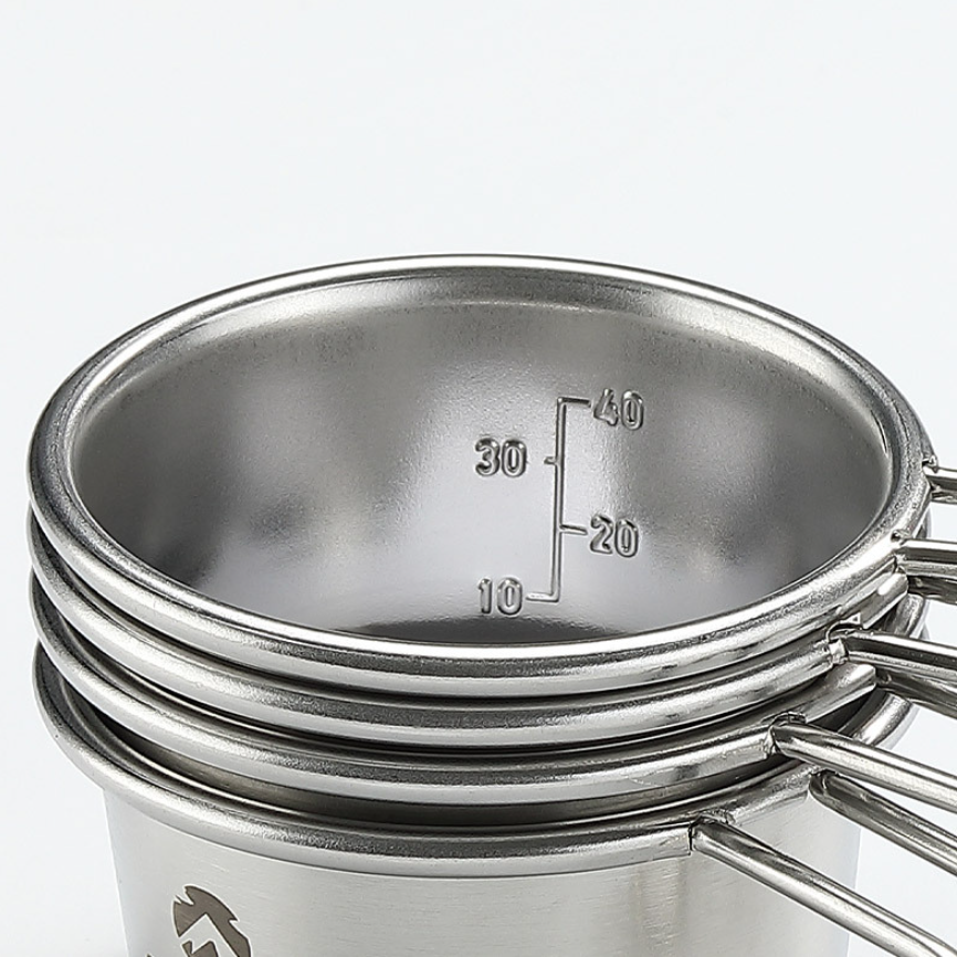 캠핑문 304 스테인리스 미니 시에라컵 소주잔 S-050 / BKS-050 (60ML) - 상세 이미지 3