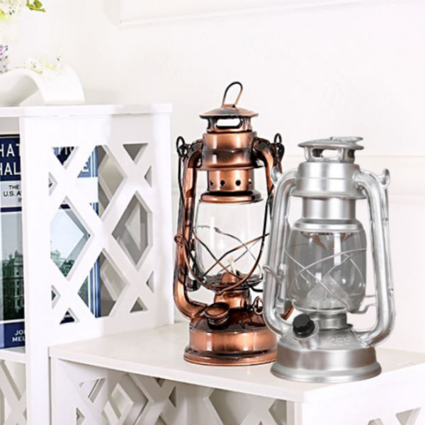 LED 호야등 랜턴 중형 레드 감성 캠핑 호롱볼 클래식 램프 빈티지 조명 불멍 - 상세 이미지 2