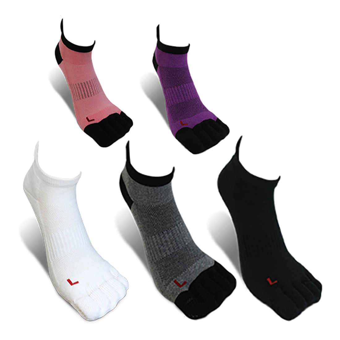 발칸칸 논슬립 쿠션 단목 발목 마라톤 러닝 발가락 스니커즈 티안나는 스포츠 발가락양말