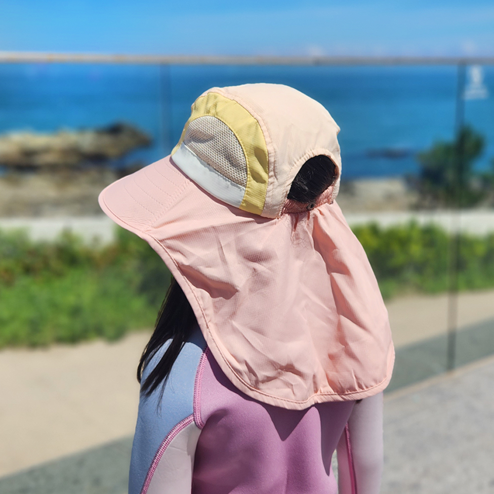 플랩캡 물놀이모자 아동 키즈 어린이 - 상세 이미지 3
