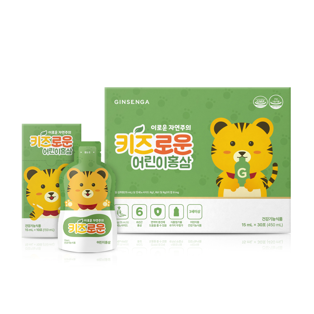 진생가 키즈로운 어린이홍삼 15ml 30포 - 상세 이미지 4