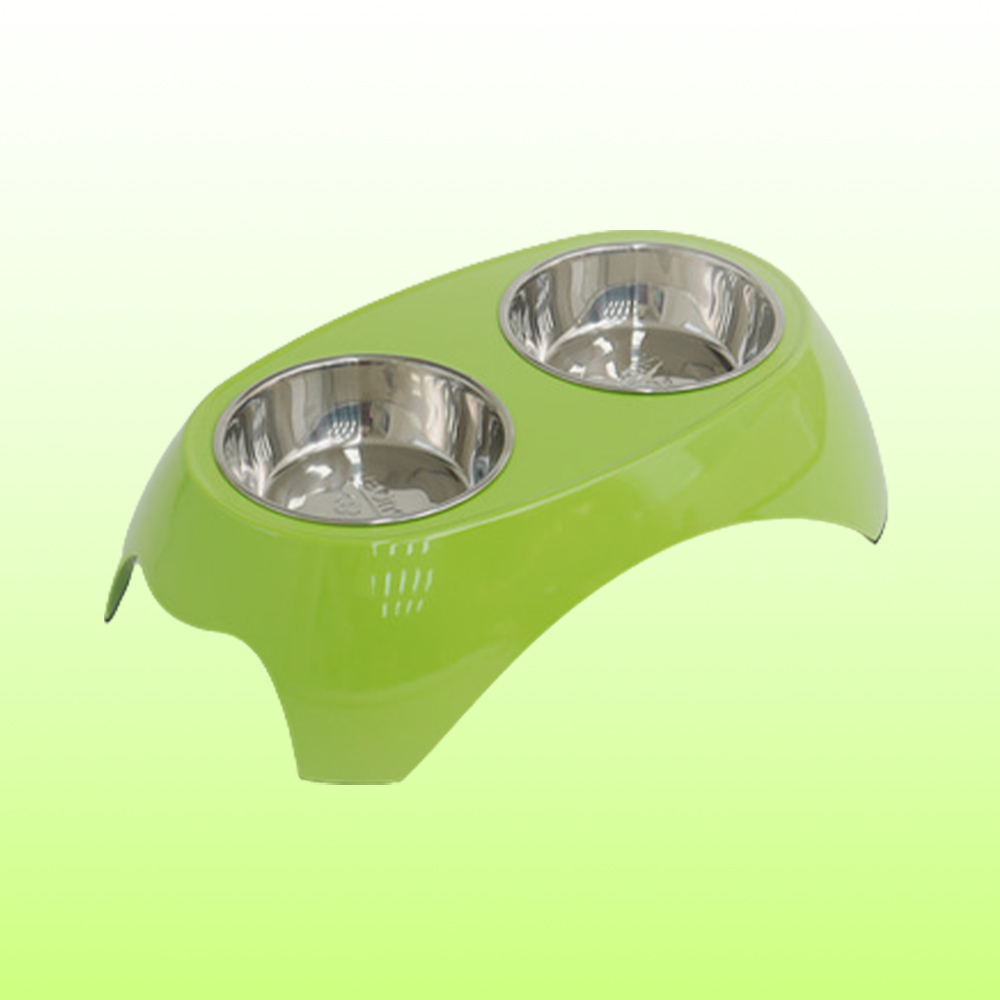 개과천선 컬러풀 스텐 강아지 2구 식기 강아지밥그릇 고양이물그릇 애견 사료 그릇 수반