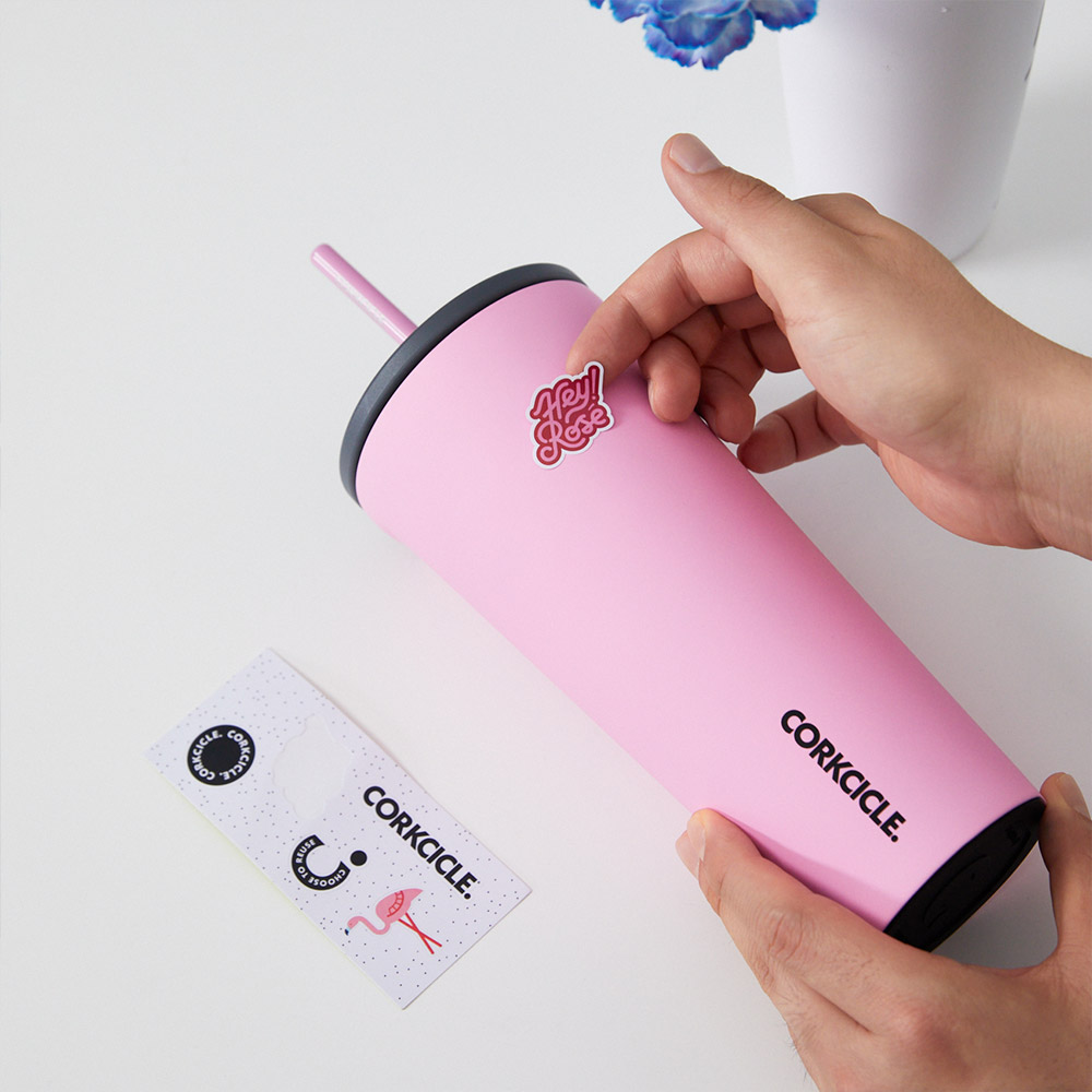 콕시클 콜드컵 텀블러 대용량 빨대 스텐 진공 보온 보냉 벤티 710ml, 레인보우 유니콘 - 상세 이미지 4