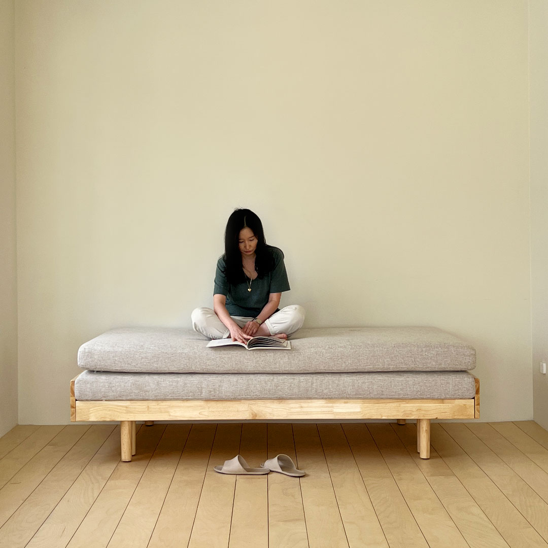 자야캠핑 카야니 원목 확장형 슬라이딩 소파 베드 패밀리 침대