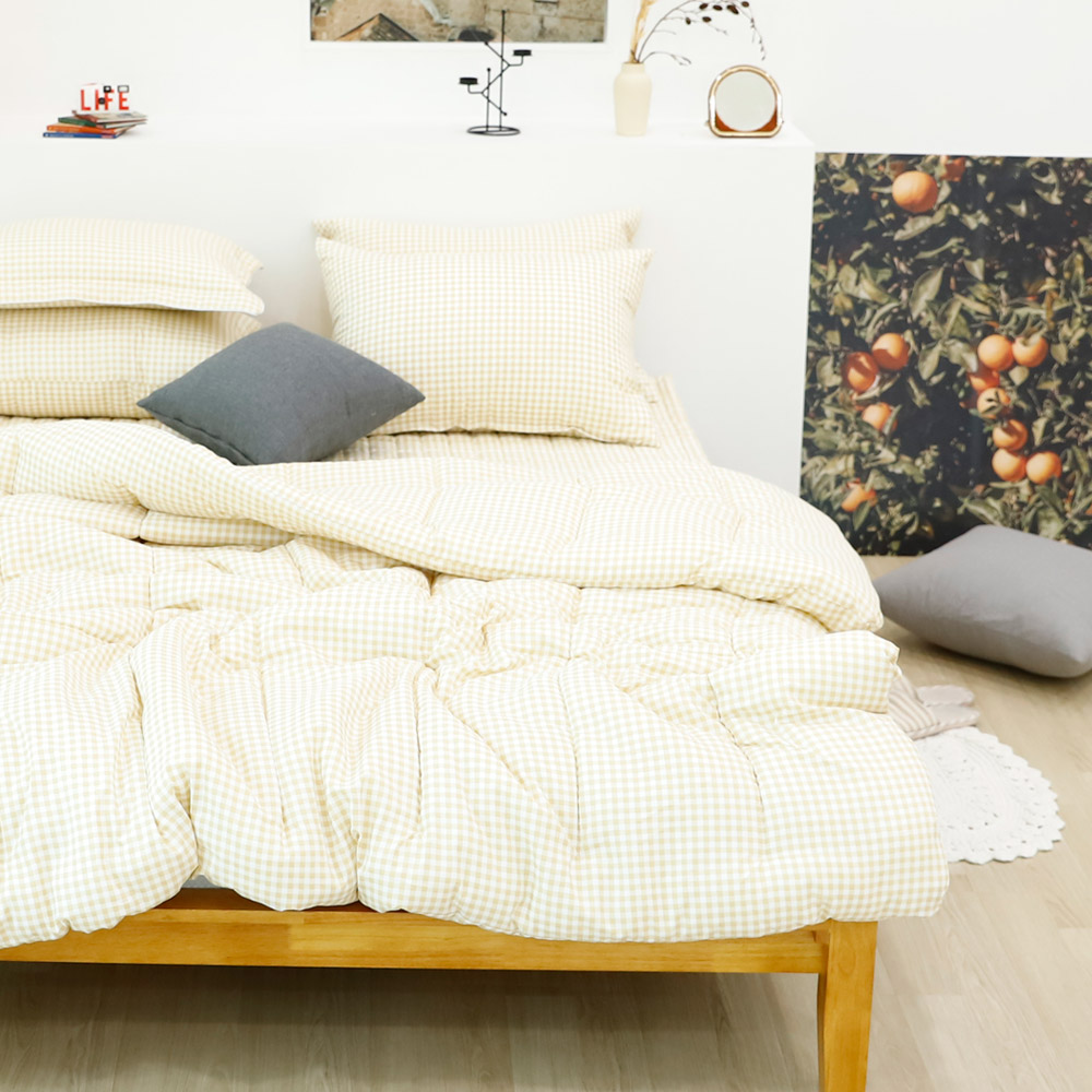 겨울 거실 카페트 면 패드 미끄럼방지 북유럽 누빔 대형 바닥 카펫 피노키오 체크 패드 SS