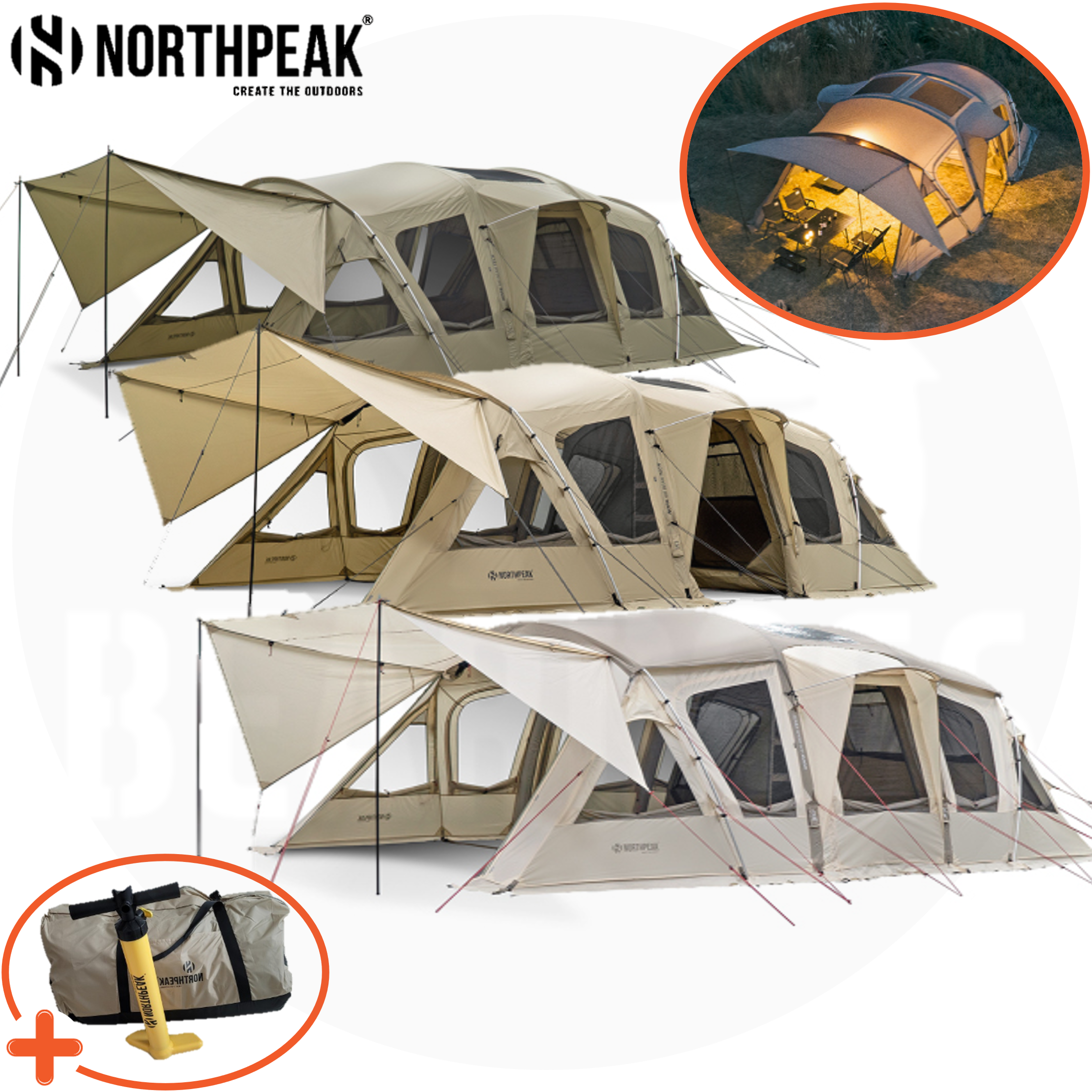 노스피크 아케디아 맥스 에어 텐트 리빙쉘터 에어빔 신형