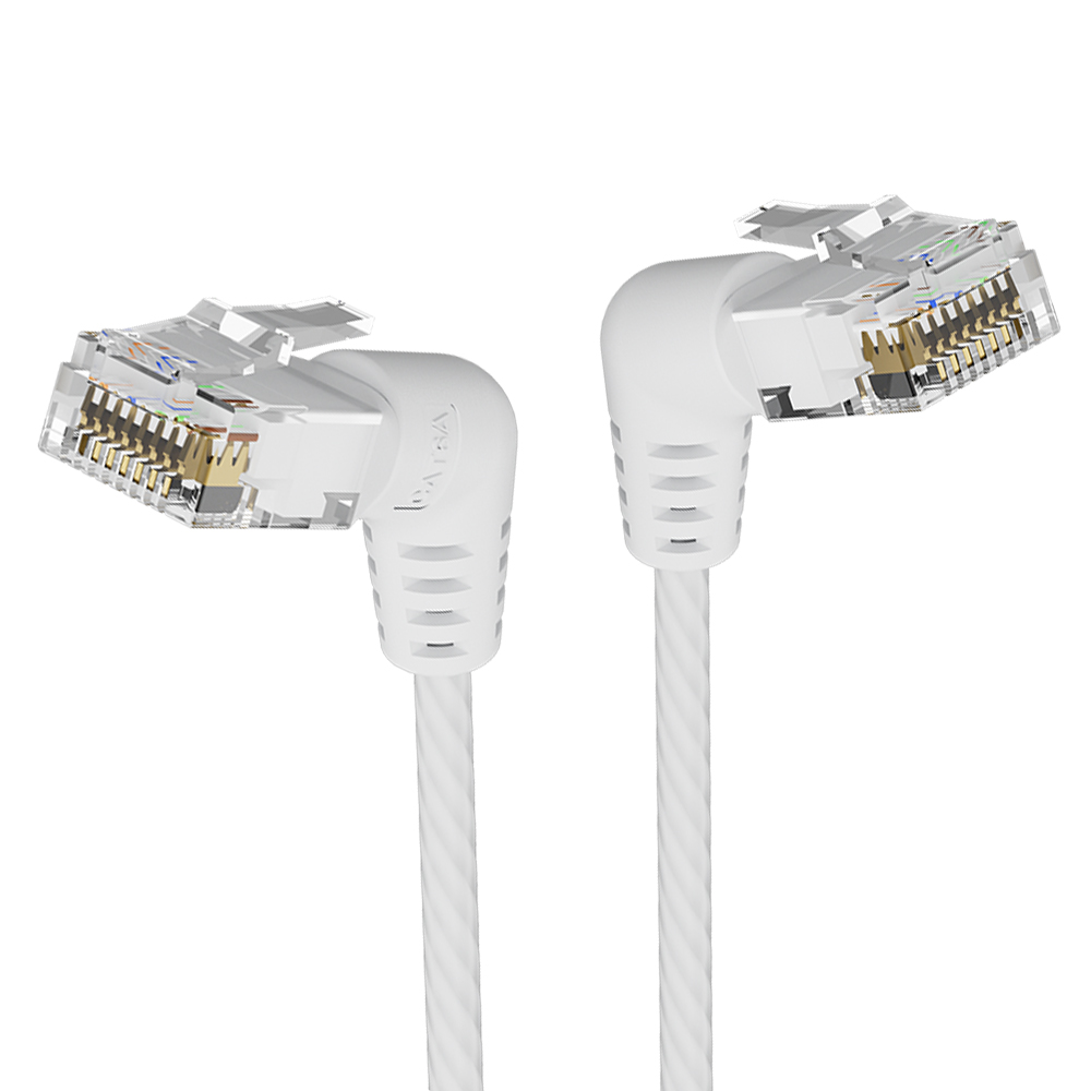 벤션 CAT6A 360도 회전꺽임형 울트라슬림 기가 랜선 화이트 IBOW 15m, 1개 - 상품 이미지