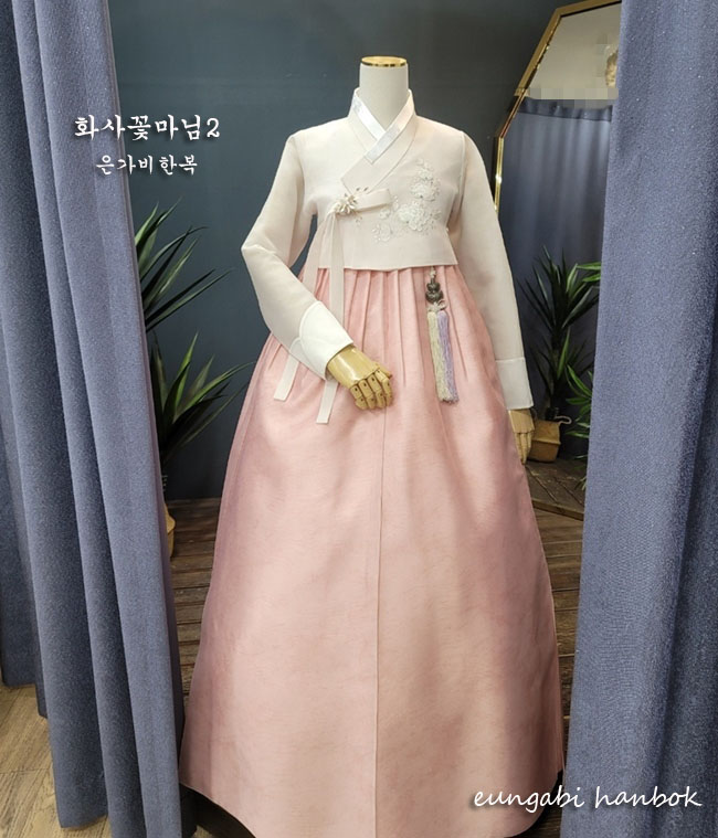 한복대여 은가비한복 화사꽃마님2 결혼식 여자 혼주 하객 가족 - 상세 이미지 2