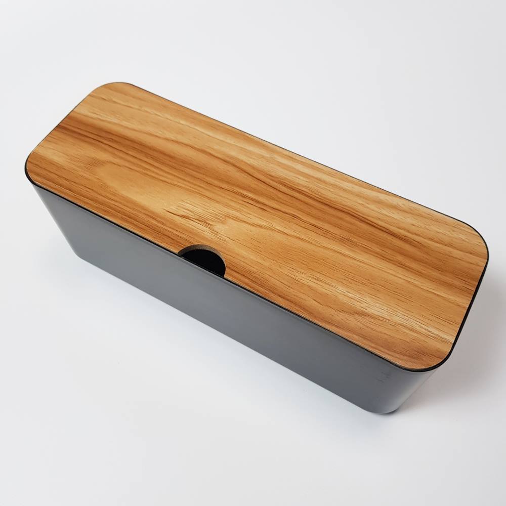 멀티탭 정리함 콘센트 전선 전기선 보관함 박스 커버 책상 선정리 케이스 중형 이미지 3