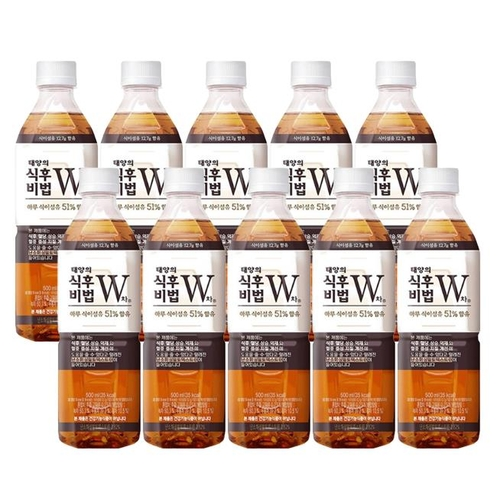 태양의 식후비법 더블유W차 500ml 10개 : 스마트바잉