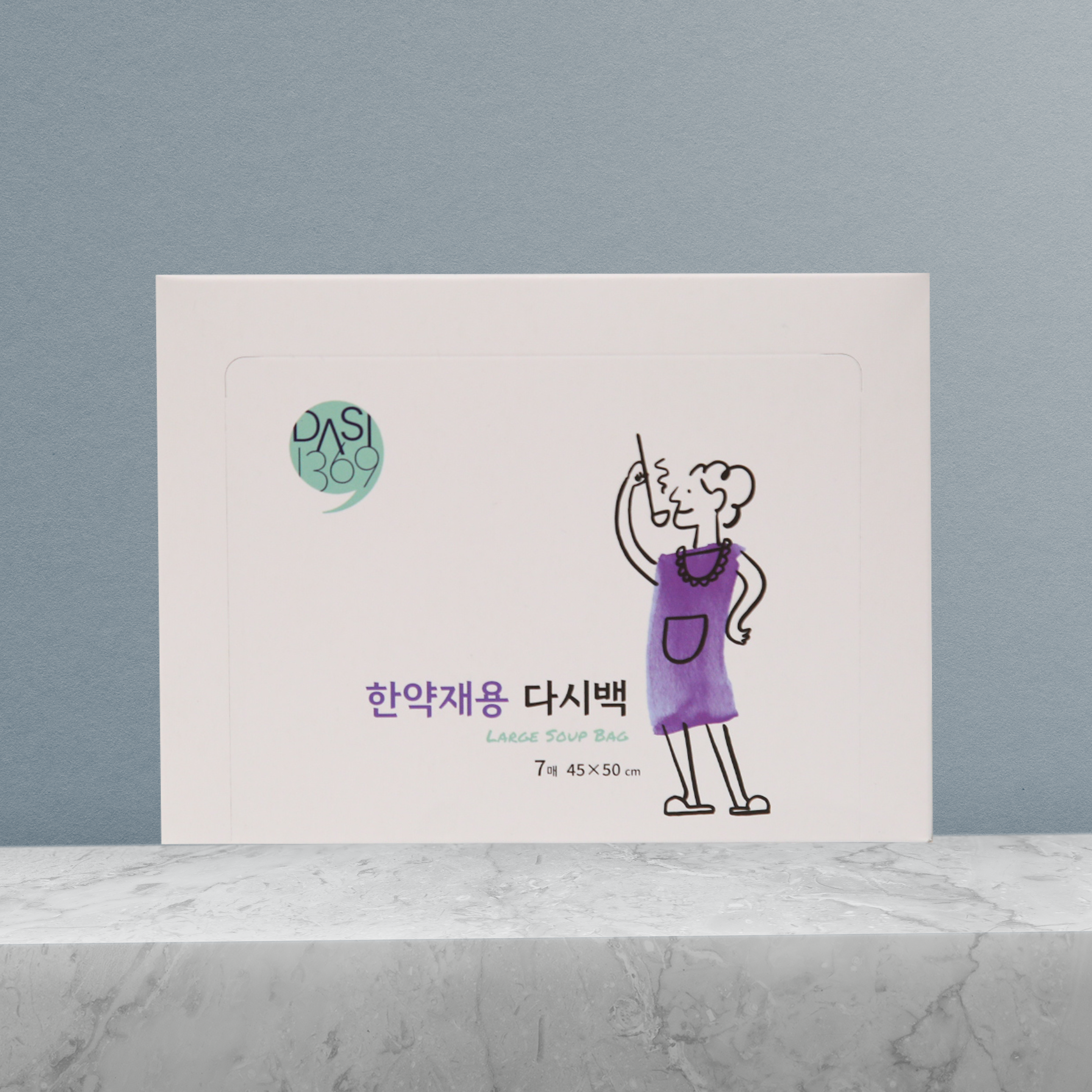 한약재용 다시백 7매 한약추출보자기 우림망 거름망 국물백 다시주머니 육수거름망 국물팩 - 상품 이미지