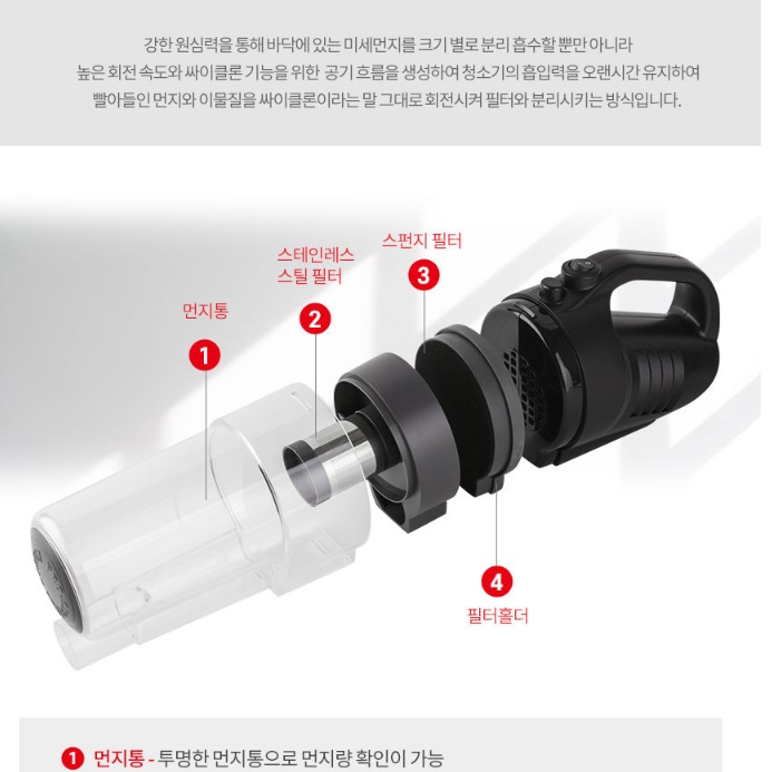 초강력 차량용청소기 차 실내청소기 승용차 차량 내부청소기 - 상세 이미지 3