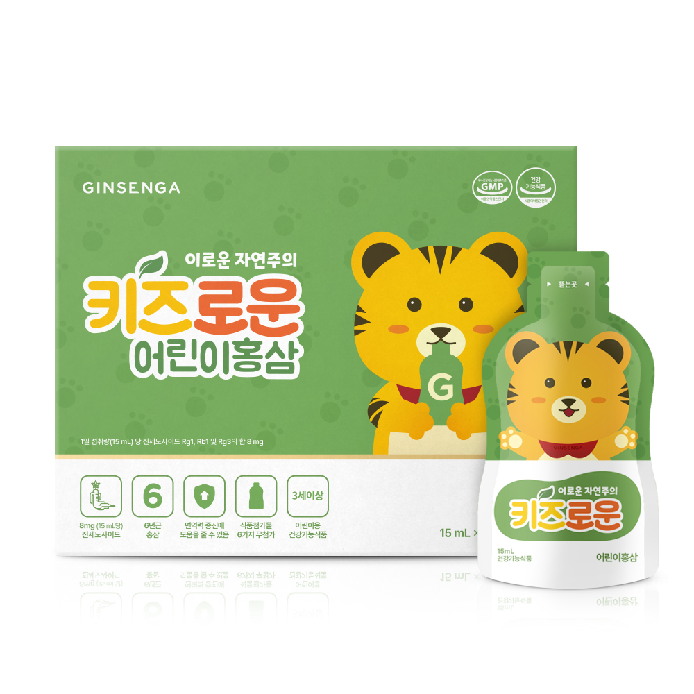 진생가 키즈로운 어린이홍삼 15ml 30포