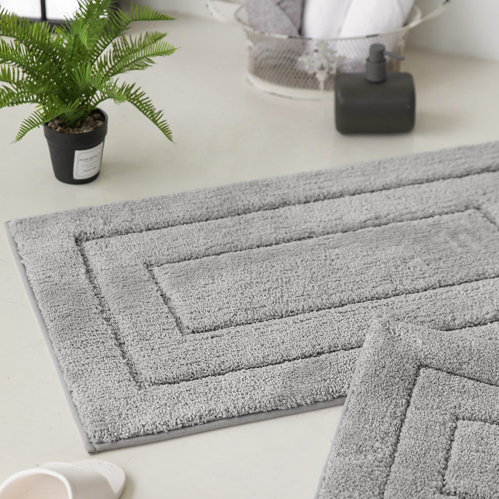 호텔 북유럽 욕실 침실 쿠션 극세사 대형 인테리어 발매트 40x60cm