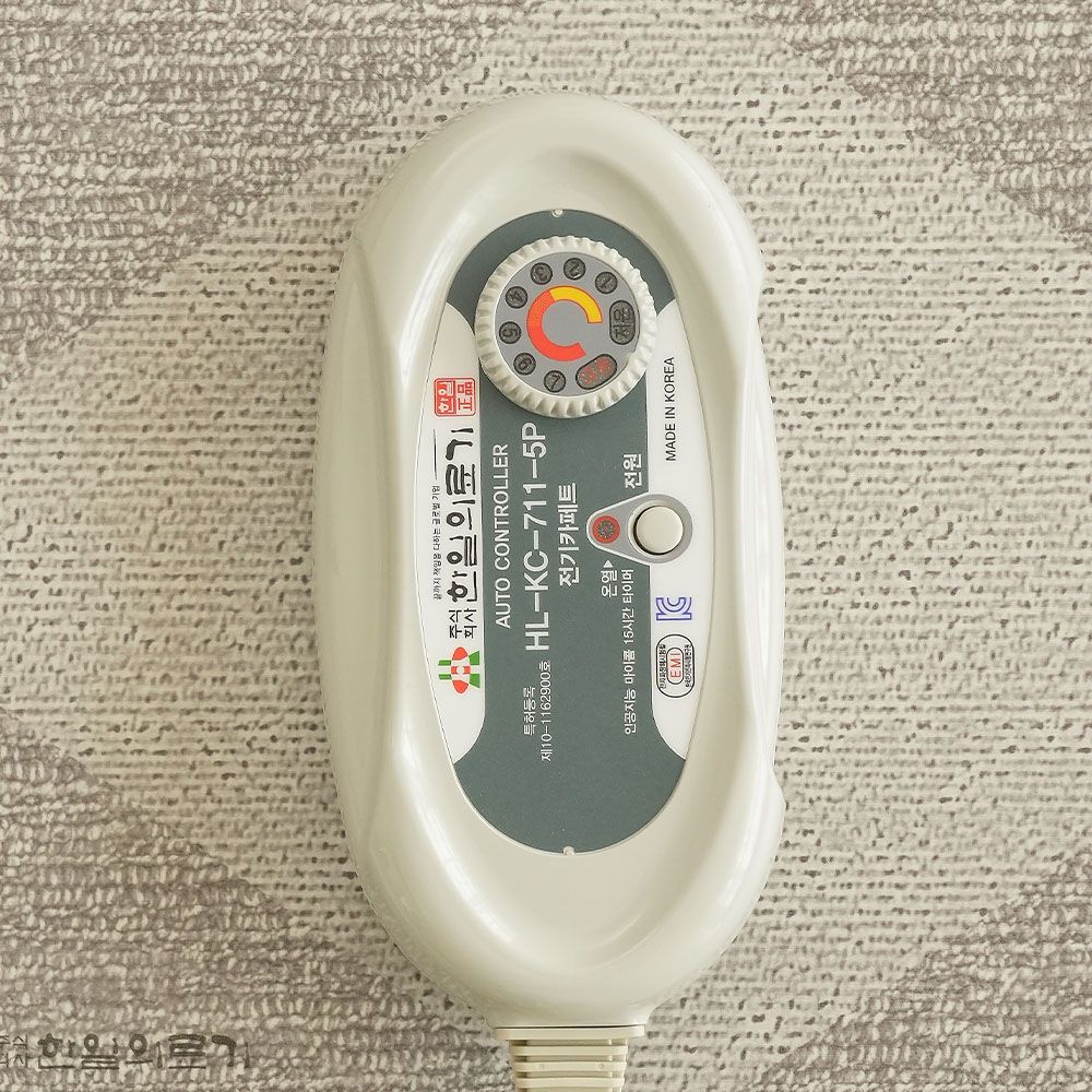 한일의료기 전기매트 모노륨 전기장판 난방 온열 거실용 바닥 1인용 소형 다이아그레이