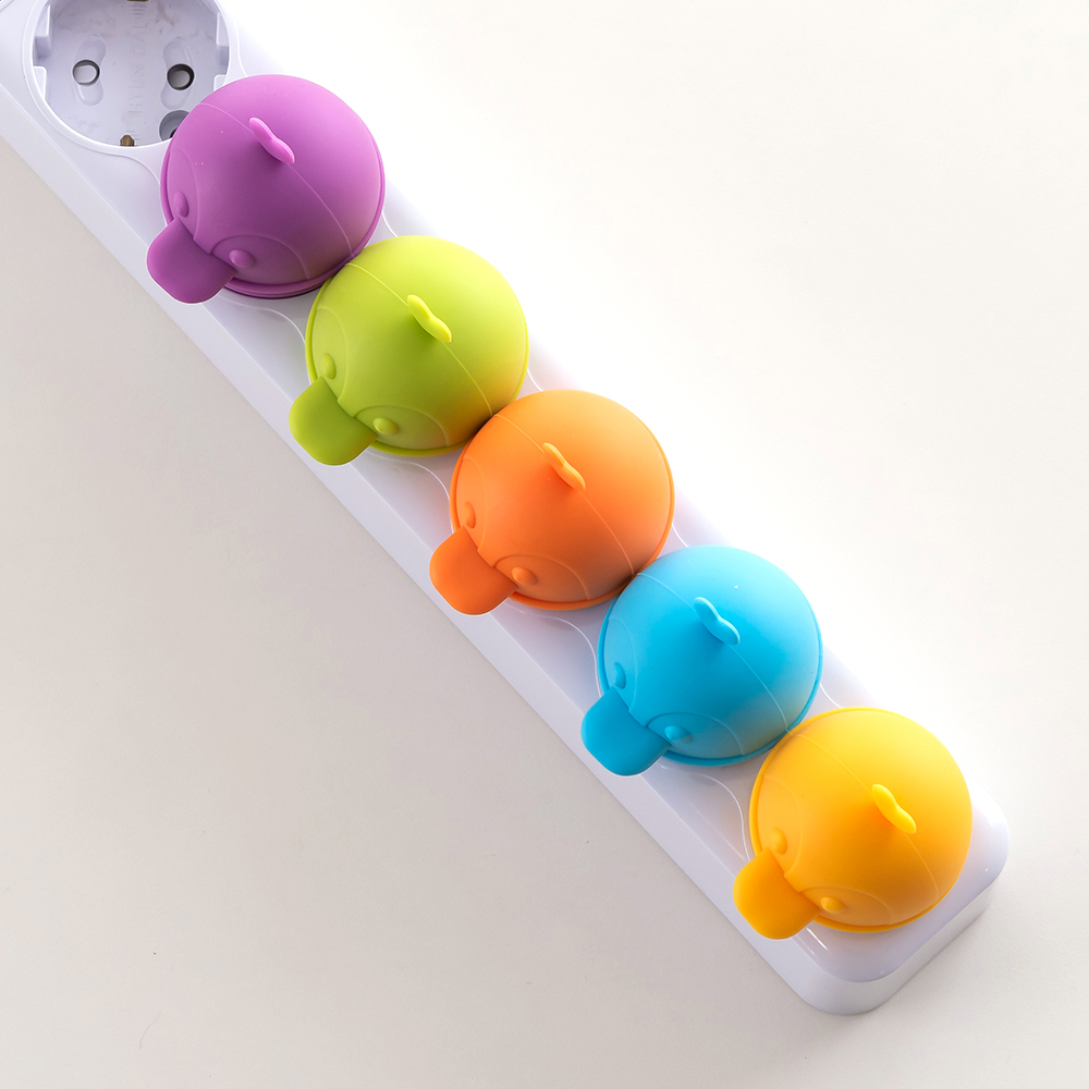 국산 플라이토 실리콘 애니멀 콘센트 안전커버 보호 멀티탭 덮개 마개 감전방지캡 뚜껑