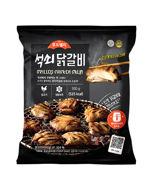 푸드렐라 석쇠닭갈비 300g 6팩 에어프라이어 반찬 홈치킨 닭다리살 순살치킨 - 상세 이미지 2