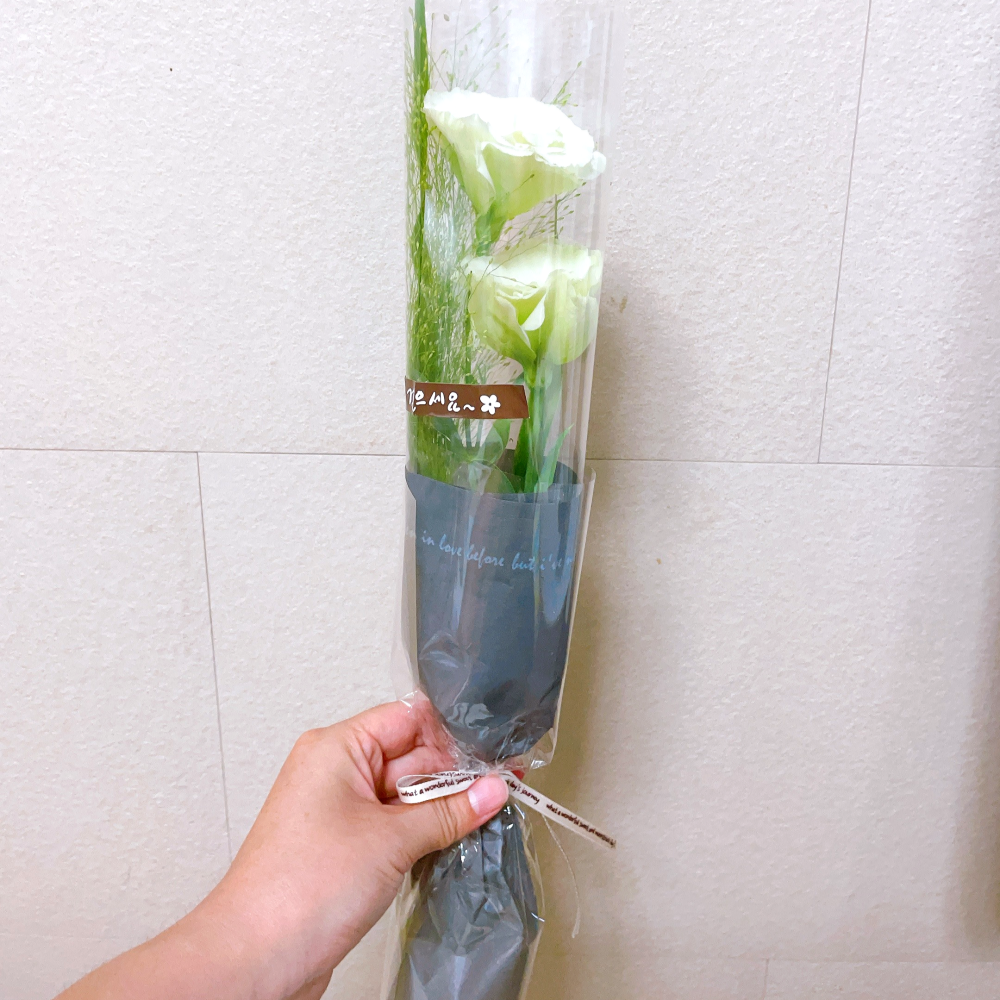 한송이 장미 리시안셔스 카네이션 거베라 해바라기 소국 포장 택배 생화 단체 답례 꽃배달싼곳